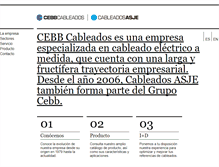 Tablet Screenshot of cebb-cableados.com